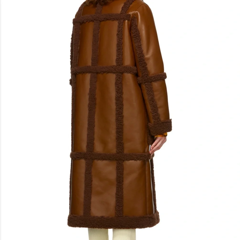 Stand Studio Brown Long Coat - Picture 3 of 8
